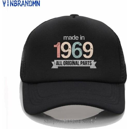 Made in 1969 Baseball hat Fashion Men woman Cotton summer hat Vintage 60th Birthday Gift Outdoor visor sun hats New fashion hats