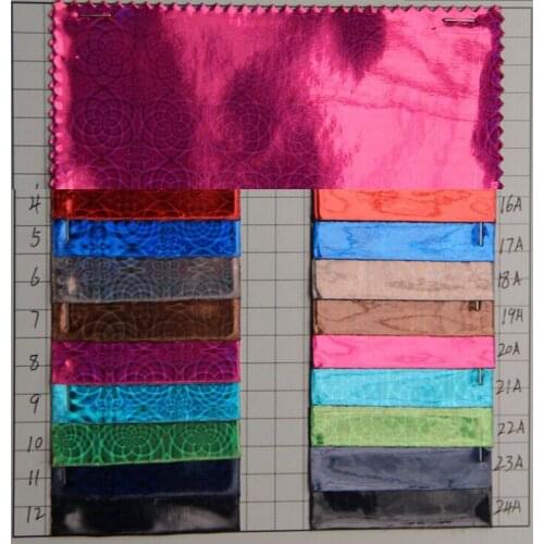 For Shoes, bags, clothing, belts, gloves, furniture factory wholesale Symphony laser synthetic PU leather Holographic leather