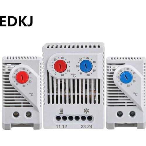 1pcs Mini Thermostat Normally Open/Normally Closed KTO011 KTS011 ZRO011 Compact Mechanical Temperature Controller Cabinet