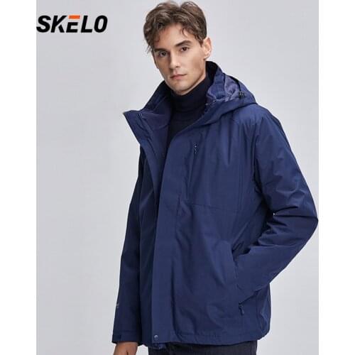 2020 Winter Mens Parkas Casual Hooded Ski Jacket Windbreaker Waterproof Snow Coat Winter Warm Fleece Oversize Mens Clothing