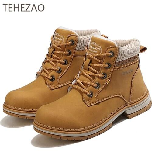 2021 New Men Shoes Fleece Warm and Windproof Hiking Shoes Wear-Resistant Strong Fashion Four Colors Men Sports Shoes