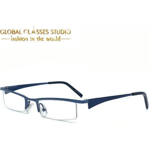 New Fashion Small Face Blue Stainless Steel Boy or Girl Eyeglasses 300 SB4
