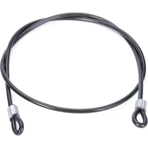 Portable Outdoor Bicycle Cable Lock Sport 100cmx3mm Bike Riding Double Loop Bike Bicycle Security Cable Lock Steel Strap U-Lock