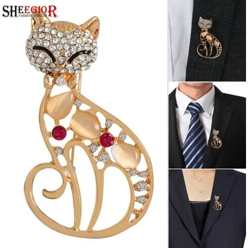 SHEEGIOR Brooches With Cats For Clothes