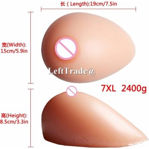 G cup Silicone Fake Breasts Boobs Crossdresser Breast Forms CT Drag Queens 2400g/pair