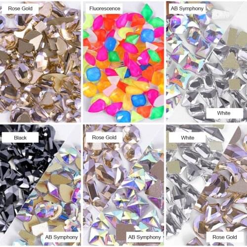 Rhinestone And Decoration Gel Nail Accessories Art Glitter Nail Crystal Manicure Decor Kawai Nail Charms Suplies Stone Equipment