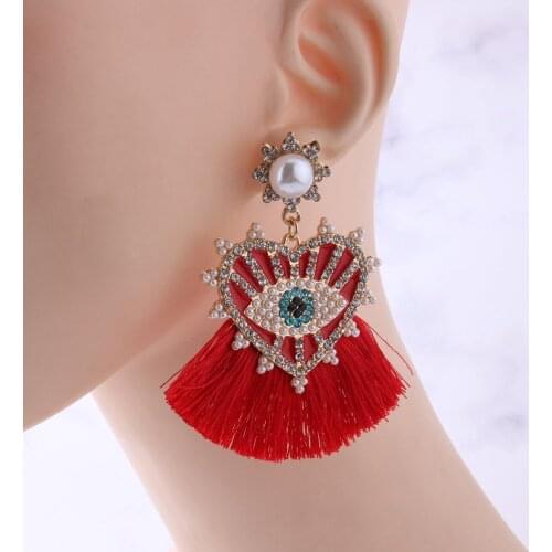 Zouchunfu Unique Gold Drop Earrings for Women Evil Eye Earrings Jewelry 2020 Statement Heart Earrings Party Gifts Drop Shipping