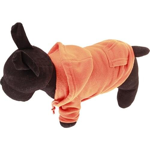 Winter Soft Fleece Windproof Jacket Pet Clothes for Small Dogs Cats Hooded Dog Sweatshirt Warm Pet Pet Pullovers Clothing