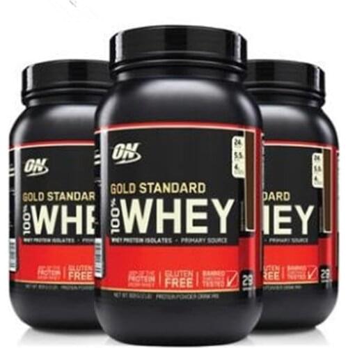 ON Optmont Gold standard whey protein powder sports supplement Nutrition Fitness Strengthening Muscle Powder, WHEY 2 Pounds