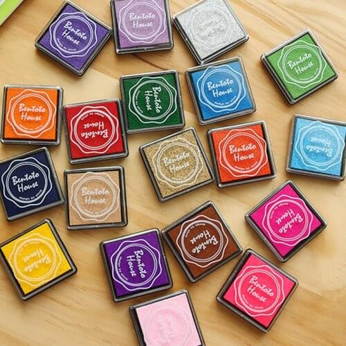 20 Colors DIY Kids Finger Painting Inkpad toy Scrapbooking Vintage Crafts Ink Pad Colorful Stamps Drawing toys for children