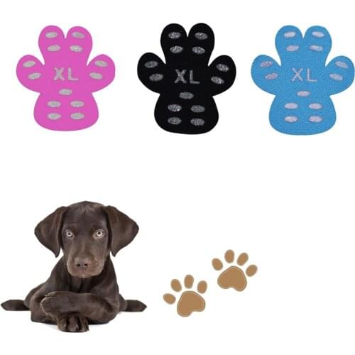 20PCS One-Off Silicone Dog Foot Pads Dust-Proof Anti-Skid Prevents Scalding Dog Shoes Outdoor Dog Walking Invisible Dog Paw Pad