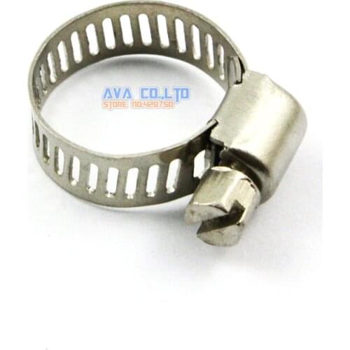 20 Pieces 13-19mm Stainless Steel Hose Clamp Worm Gear Hose Pipe Fitting Clamp