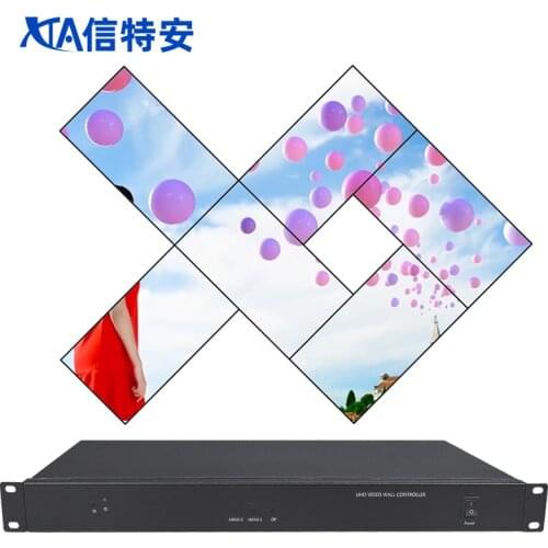 4K Special-shaped splicing processor horizontal and vertical irregular screen creative effect splicing picture rotation
