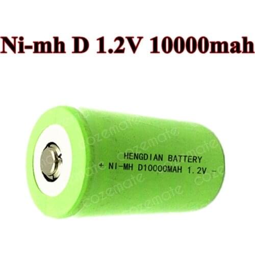 6pcs Real Capacity 10000mah 1.2v Battery D Size The Cd Ni-mh Batteries Recargable Bateria 10000 Mah Nimh D Type Ni Mh for 7.2v