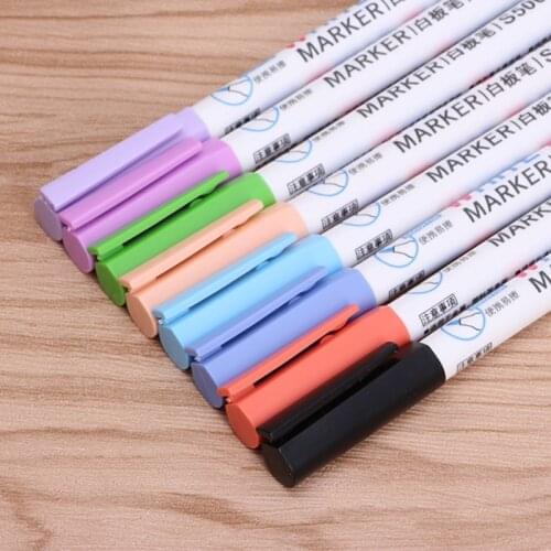 8 Colors Wipeable Glass Window Whiteboard Marker Pen Shop Car Decorating Tool