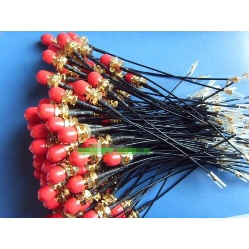 Free Shipping! 2pc SMA to IPEX black wire 1.13 antenna GPS module adapter cable 10CM