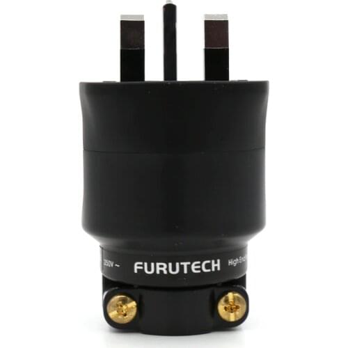 Free shipping Hi-end one piece FI-UK 1363(R) UK power plug Rhodium plated For DIY Cable