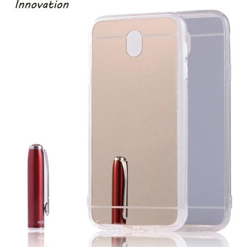 Luxury Mirror Soft TPU Case Silicone Phone Cases For Samsung Galaxy J330 J530 J730 J3 J5 J7 Pro 2017 EU Version Back Cover