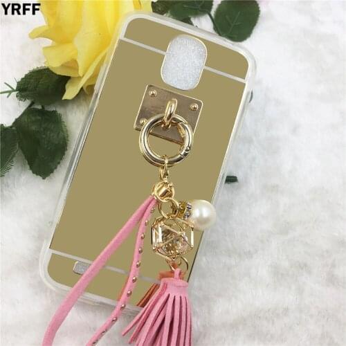 For samsung Galaxy A40 A30 A20 A10 A51 A41 A31 A21 A11 Fashion Pearl Tassels Rhinestone Phone Cases Cover