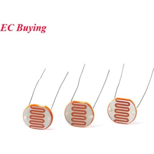 20pcs LDR Photoresistor 5506 5516 5528 5537 5539 5549 Light Dependent Resistor 5MM Photoconductive Resistance For Arduino
