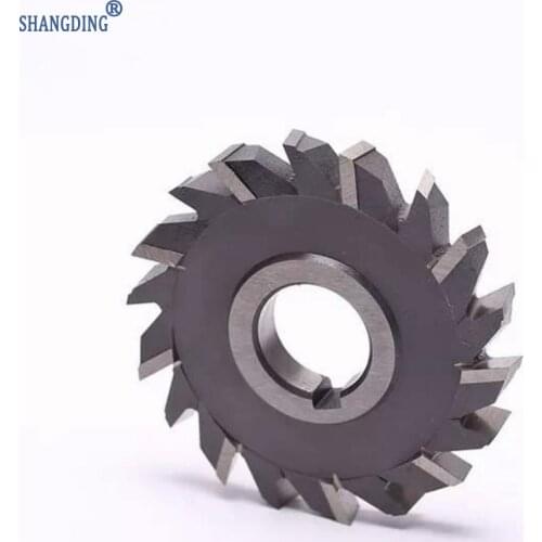 Hss Wood Cutter 1pc 100mm*6*8*10*12*14*16*18*20 Stagger tooth Mill Three Blade Cutter Metal Milling Cutter