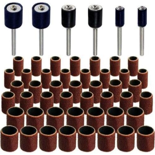 Hot Jumbo 51pc Drum Sanding Kit - Fits Dremel - Includes Rubber Drum Mandrels - 1/2, 3/8 & 1/4 inch