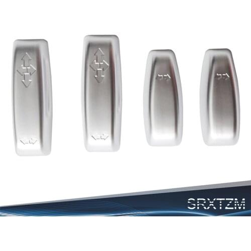 SRXTZM 4Pcs New Chrome Interior Seat Adjustment Switch Knob Button Cover Trim For Volvo XC60 XC70 V40 V60 S40 S60 C30 C70