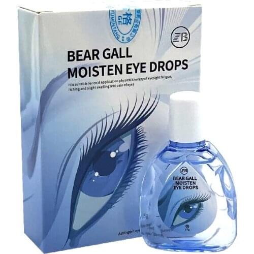 Bear Bile Red Eye Drop Relieves Eyes Discomfort Blurred Vision Dry Itchy Clean Eyes Detox Care Drops