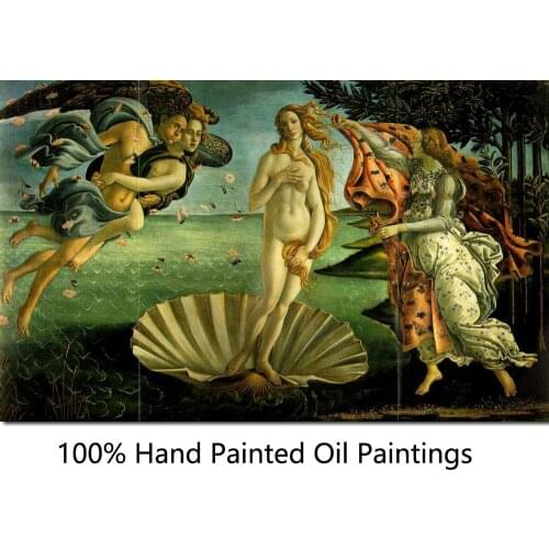 Paintings for living room wall Birth of Venus II Sandro Botticelli High quality Hand painted