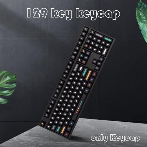 Black Dots Keycaps Cherry Profile Dye Sub PBT Keycap For Cherry MX Switch 61/64/68/87/96/980/104/108 Mechanical Keyboard