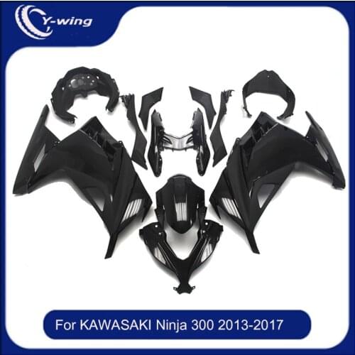 Motorcycle injection fairing kit ABS plastic mold green black suitable for Kawasaki NINJA300, Ninja EX, 300, 12, 13, 14, 15, 16