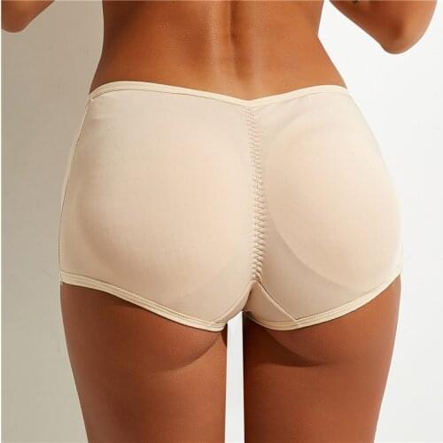 Sexy Women Butt Lifter Body Shapers Smooth Silky Panties Briefs Buttocks Underwear Shapewears Removable Pad Lifter Panties