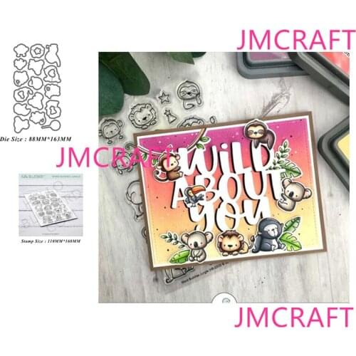 Monkey And Lion Metal Cutting Dies Stencils Stamp for DIY Scrapbooking Photo Album Decorative Embossing Paper DIY Cards