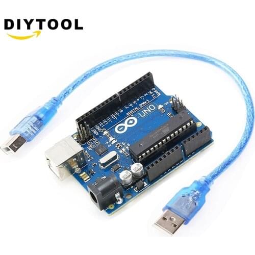 NEW UNO R3 BOARD ATMEGA328P-PU ATMEGA16U2 FOR ARDUINO +USB Cable M10