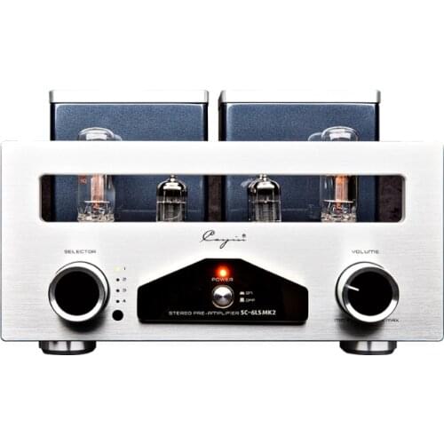 Cayin SC-6LS Mk2 Vacuum Tube Preamplifier Pre Amp 12AU7EH 22DE4 15db Gain Output 2~22v With Remote Control 350mv