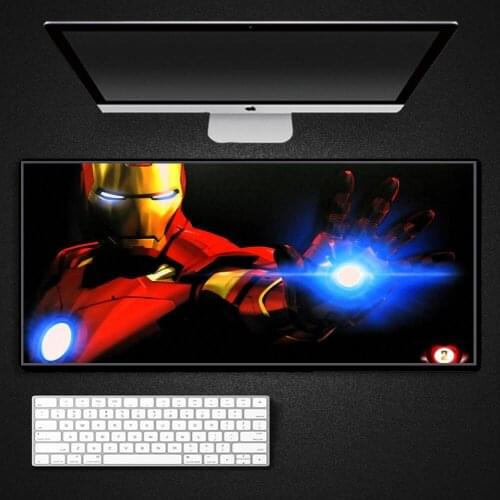 Marvel Avengers Super Iron Man Anime Pc carpet mouse pad mats gamer gaming accessories desk mat mousepad ergonomic wrist rest ca