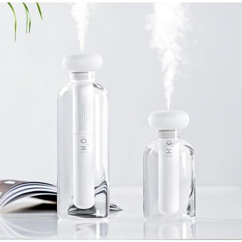USB Portable Air Humidifier Bottle Aroma Diffuser Mini Humidifier w/ Light