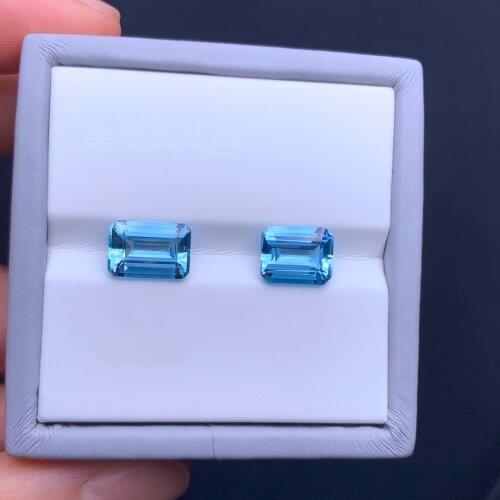 Octagon 1-3 Carat Original 100% Natural Santa Maria Aquamarine Gemstnoe Price Per Carat