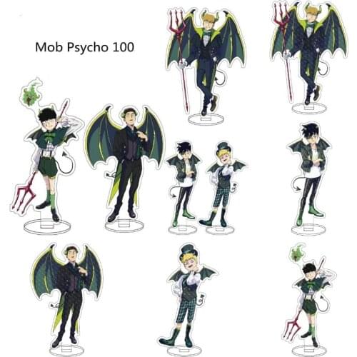 Japan Anime Mob Psycho 100 Stand Model Stand Plate Cosplay Mobu Saiko Hyaku Acrylic Standing Sign Figure Desk Decor Fans Gift