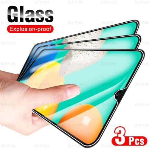 For Samsung Galaxy M32 3pcs tempered protective safety screen protector glass on for samsung galaxy galax m 32 32m 5G 6.5inch
