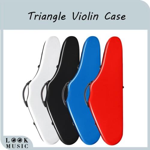 Violin Hard Case Full Size 4/4 Luxury Fiberglass Violin Case With Hygrometer Violin Case