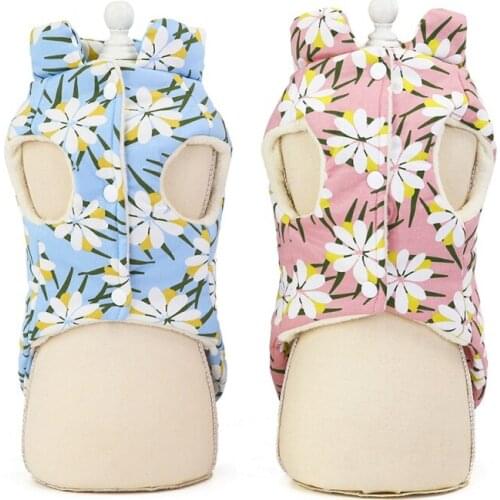 Pet Dog Winter Jacket Coat Clothes Puppy Outfit Dogs Cat Coat Winter Down Jacket Outfit Small Dog Clothes Warm Dogs Little Daisy