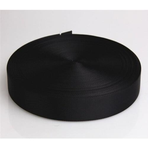 1.5 inch black twill nylon tape webbing for bags strap ,men belt hot sale 100 yards