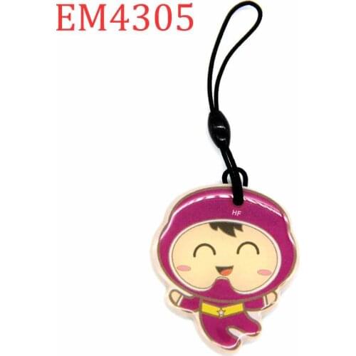 125khz Dropping Glue Blank Card Rewritable Writable Keyfob Tags Sticker RFID EM4305 EM4205 Waterproof Keychain Access Control 1