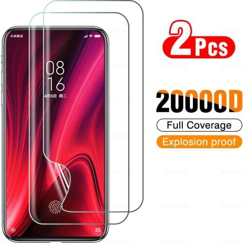 2Pcs Cover Hydrogel Film On The For Xiaomi Redmi K20 K20 Pro Screen Protector For Xiaomi Redmi 5a Go Note 9T 5G Not Glass Film