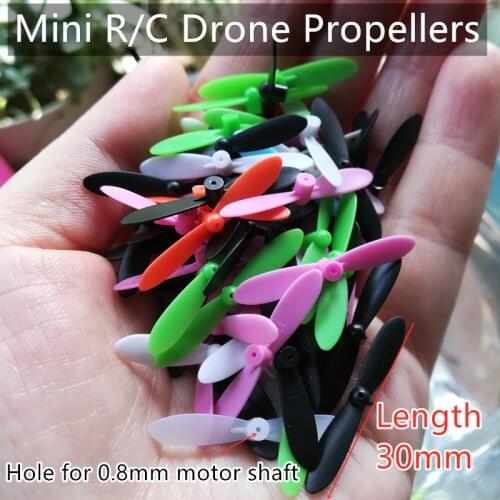 4PCS=2A+2B 3cm 30mm 0.75mm CX-10 CX-10A V676 Q4h111 WQ100 Propellers Main Blades Rc spare Parts Mini Quadcopter