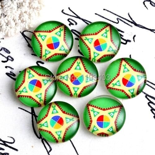 40PCS 12mm)/Round12mm 20mm 25mm 30mm Glass Cabochon DIY For jewelry finding Cameo Setting ,Dome Flat Back Beads-8-3