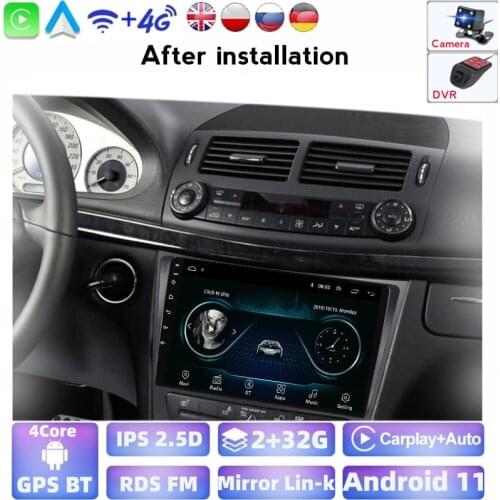 Android Car DVD Navi Player For Mercedes Benz E-Class W211 E200 E220 E240 E270 E280 E300 E350 Wifi Radio 2.5D Multimedia Vedio
