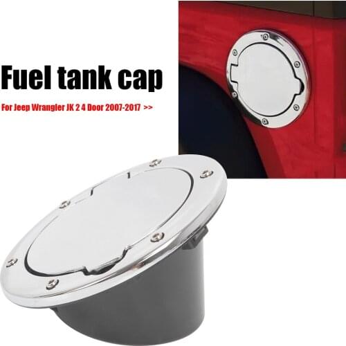 Car Fuel Filler Door Cover Gas Tank Cap For Jeep Wrangler JK Unlimited Sedan 2 4 Door 07-17 Auto Accessories