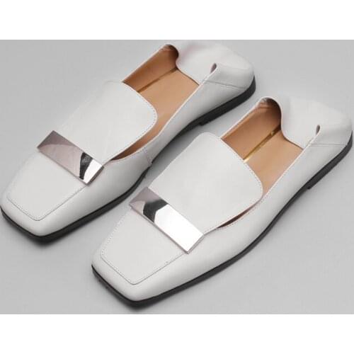 Womens genuine leather slip-on ballerinas soft comfortable ballet flats leisure female high quality moccasins shoes women
